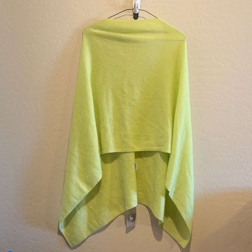 InCashmere Vibrant Green Cashmere Wrap